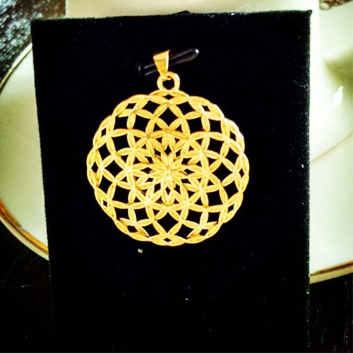  生命之花 双面吊坠